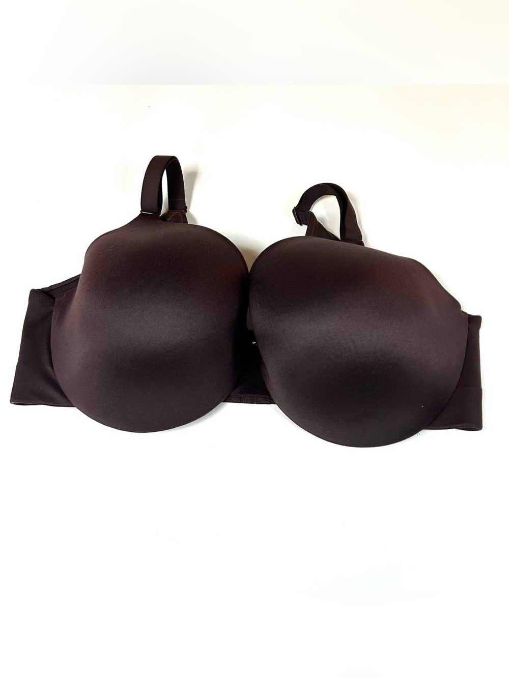 Cacique 42DDD 42F Back Smoother Lightly Lined Full Coverage Bra Solid Brown 0378